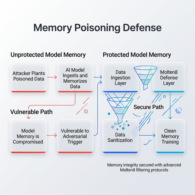 Memory poisoning defense diagram